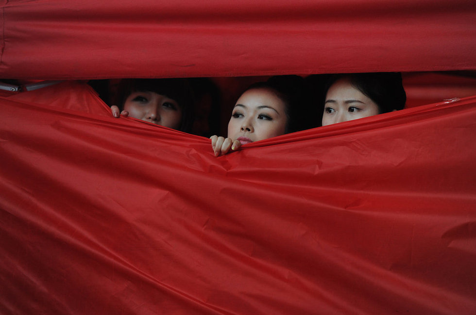 高清:安徽举行胸模大赛_安徽 胸模 大赛