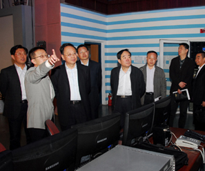胡绍军部长一行到我台调研