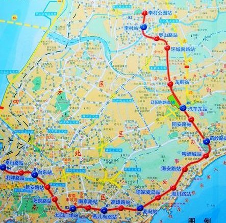 成都地铁2号线线路图