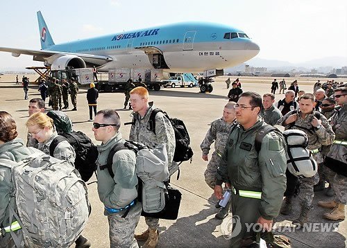 韩美联合军演启动 美国派增援部队_韩美军演