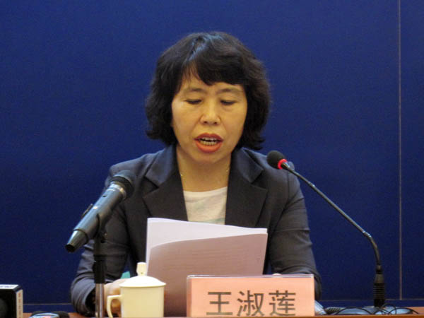 “青岛海域浒苔情况”新闻发布会 王淑莲