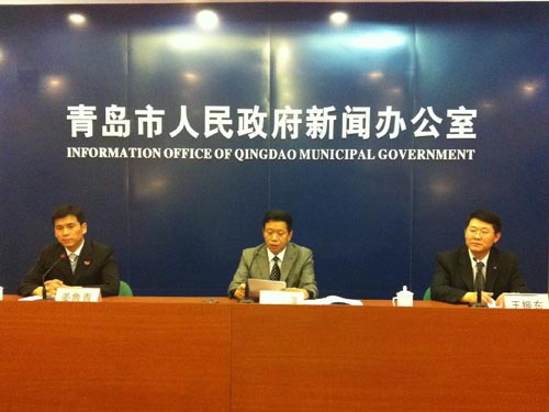 全市防汛准备工作情况新闻发布会现场