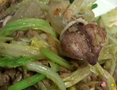 绝对美味：农家白菜炒笔管鱼