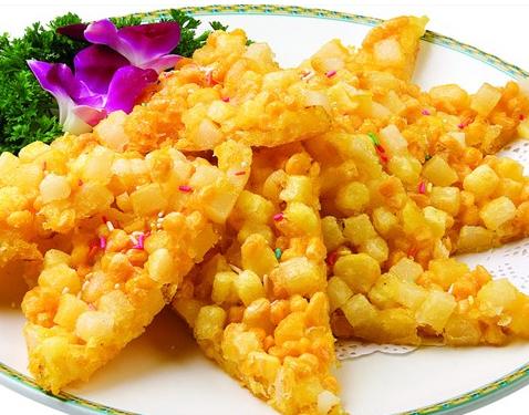 玉米烙 入口松脆 香甜可口