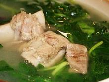 绝对美味：美味荠菜排骨汤