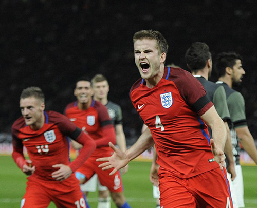 热身赛-瓦尔迪破门 英格兰2球落后3-2绝杀德国