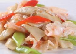 绝对美味：健康餐之鲜笋敲虾丝
