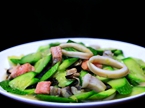 一手美食：五彩冰鲜炒茭瓜