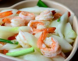绝对美味：鲜虾黄瓜仔