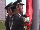 五四广场国旗升起 我为祖国送祝福