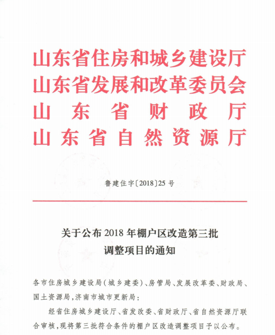 涉及265270套！山东最新棚改项目调整公布