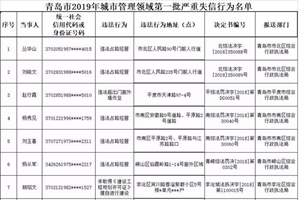 严重失信！青岛这38个人上了“黑名单”