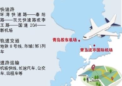 青岛胶东国际机场9月转场！地铁、高速、铁路规划路线图来了