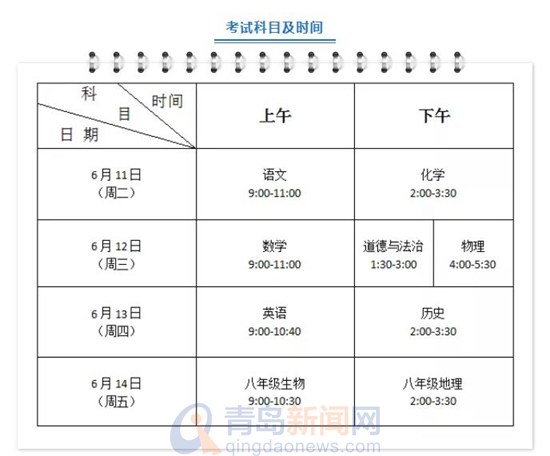 2019青岛中考开考 7月6日放榜 3种方式可查成绩