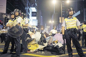 香港警方累计拘捕1453名非法暴力分子