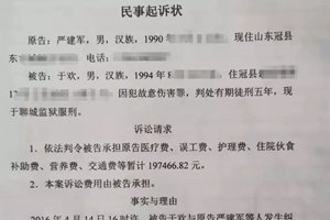 山东辱母案讨债人再起诉于欢，索赔20万