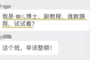 “我是博士、副教授，谁敢踢我出去！”家长在班级群发飙引热议