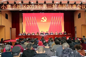 小寨子社区召开2019年度述职述廉暨民主评议大会