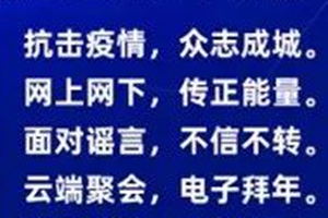 山东省网络社会组织联合会倡议书：在岗在家，都是贡献