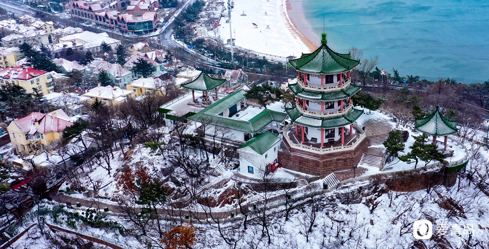 航拍下的青岛雪景 你最想念哪里?