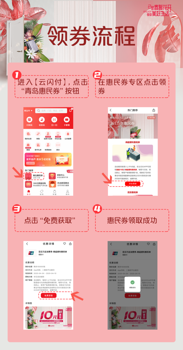 『惠民』青岛365万张惠民消费券来啦！超市、便利店、饭馆都能用