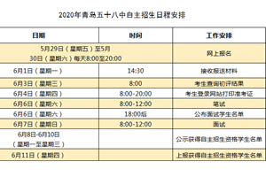 最新消息：青岛五十八中今年扩招1个班