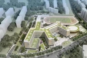 李沧区中心片区在建三所中学 君峰路中学已主体封顶