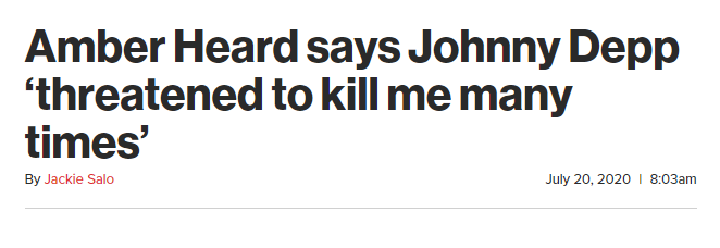 德普|被德普爆料在床上大便的前妻：他多次威胁要杀我