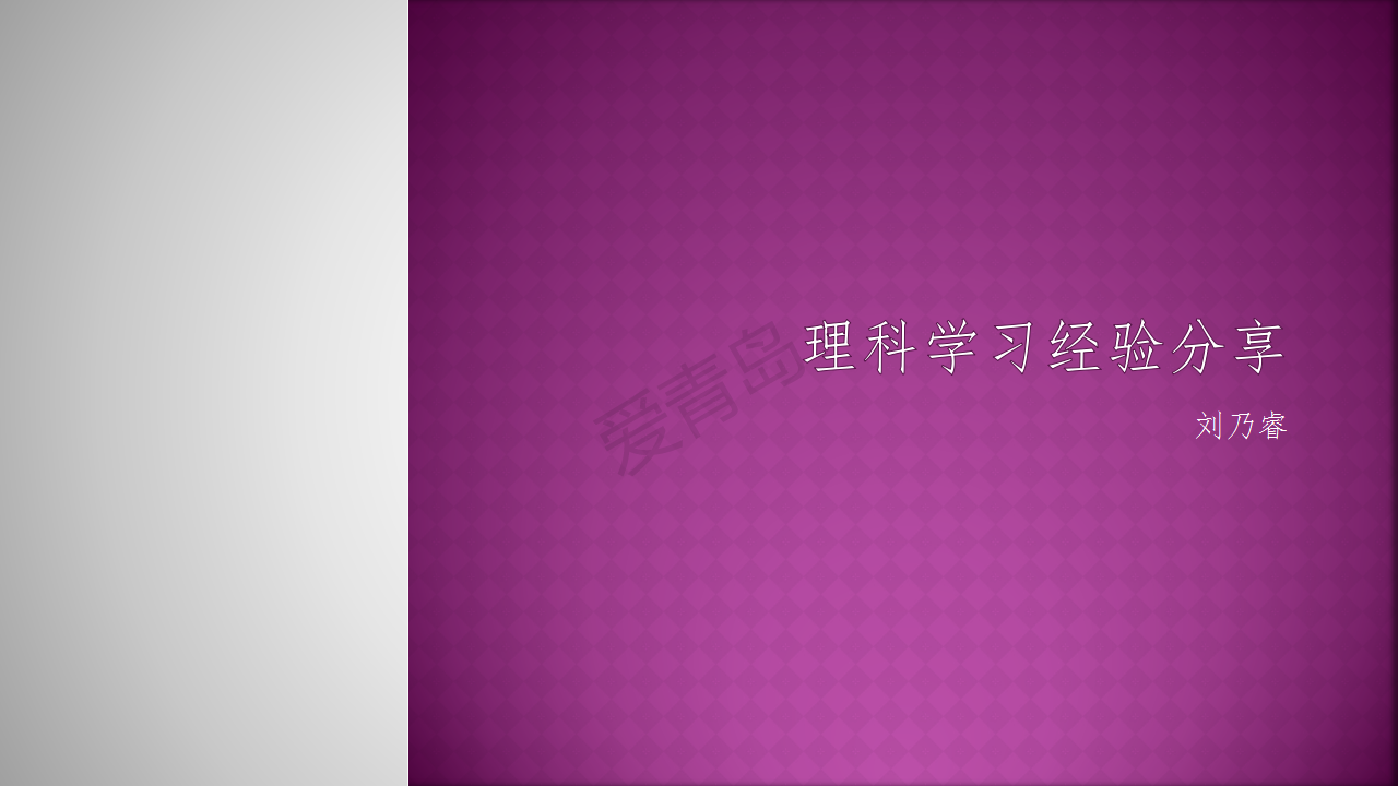 分享会|暑期分享会PPT大放送｜刘乃睿