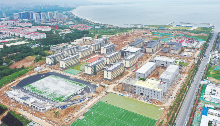 新建学校|新区这所高校蓄势起航！今年9月投入使用