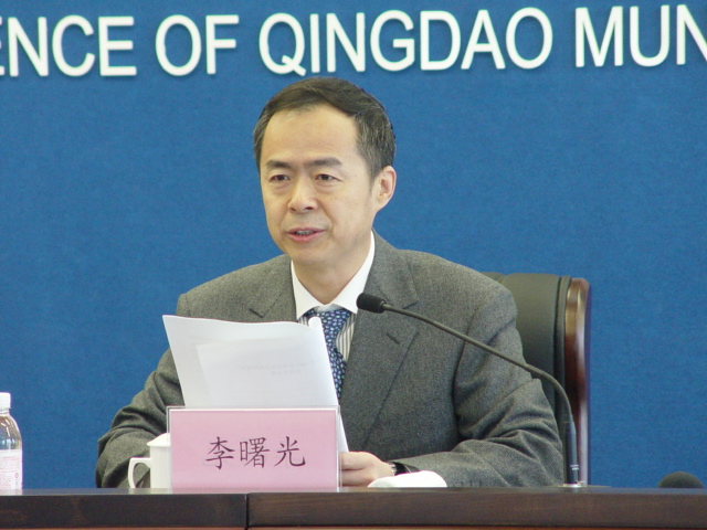 青岛市2009年国民体质监测情况新闻发布会李曙光